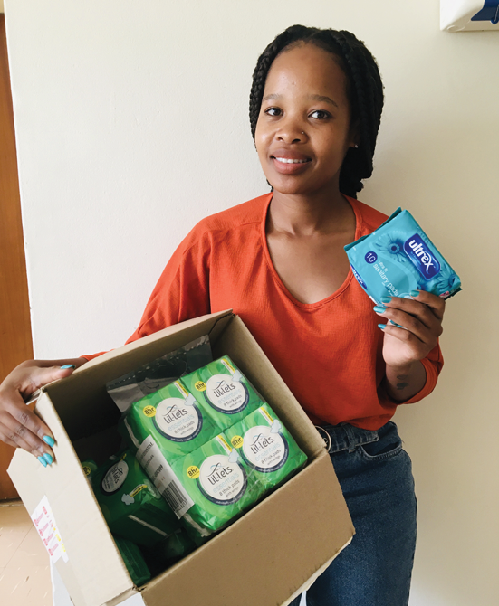 Sanitary towels bring dignity to young women