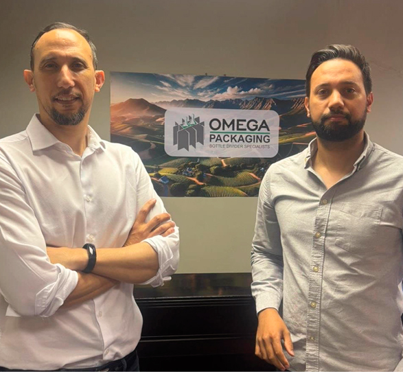 The founders of Omega packaging, Ryan and Steve Smith employing about 40 people in their business.